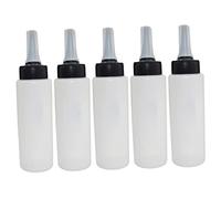 POPETPOP 5 Piezas Botella De Champú Lavar Botella Bote De Champú Botella De Color De Pelo Botella De Viaje Botella De Tinte para El Cabello Botella De Agua Gotero Líquido El Plastico