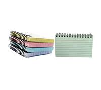 POPETPOP 5 piezas de Notas Portátil con Espiral Unidades de Colores Surtidos Cuaderno Pequeño Rayado con Plástica Doble Cara para y Organización Diaria