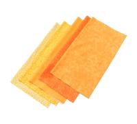 POPETPOP 5 Piezas de Tela de Patchwork para Acolchado de Algodón Amarillo, Material de Retazos sin Estimulación para Proyectos DIY y Bordado Artesanal
