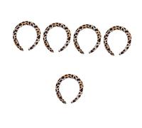 POPETPOP 5 Piezas Diadema De Esponja De Leopardo Diadema De Leopardo Femenino Accesorios De Leopardo Para Mujer Diadema De Fiesta Spa El Plastico Cuentas Cabeza De Leopardo De Las Mujeres