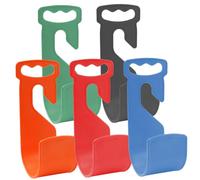 POPETPOP 5 piezas Ganchos para Manguera de Jardín de Abs Soporte de Almacenamiento Resistente y Duradero Organizador Pared para Mangueras Extensibles Verde Naranja