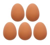 POPETPOP 5 Piezas Juguetes para Perros Pelotas Elásticas con Forma de Huevo Goma Duradera Resistente Mordeduras para Cachorros Pequeños y Medianos Interactivo y Seguro para Casa Aire