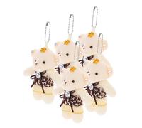 POPETPOP 5 Piezas Mini Bear Keychain Decor Peluche para Bouquet y Muñecos de Peluche para Fiestas y Celebraciones
