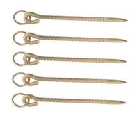 POPETPOP 5 Piezas Pila De Cría De Animales De Perro para Cachorros De Amarre para Perros para Jardín De Patio Planchar Dorado