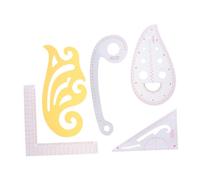 POPETPOP 5 piezas Regla de Patronaje Multifuncional para Costura con Diseño Claro y Duradero para Confección y Patchwork