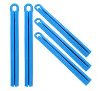 POPETPOP 5 Piezas Soporte para Taco de Billar Percha para Guardar Tacos de Billar de Goma Azul 19cm, para Pool Cue Stick y Snooker Billiard Cues, Organizador de Exhibición para Clubes