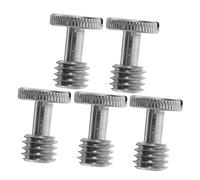 POPETPOP 5 piezas Tornillos de Pulgar para Cámara de Hierro Adaptador de Liberación Rápida para Montaje y Monopie Kit Reemplazo Compacto y Resistente