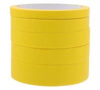 POPETPOP 5 rollos Cinta Carrocero de Papel Adhesiva Fácil de Rasgar para Pintura y Enmascarar Vehículos Hogar y Arte Sin Residuos Varios Anchos