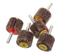 POPETPOP 5 Ruedas de Aletas para Herramientas Rotativas y Muelas Abrasivas Vástago Cilíndrico 30X25X6 MM, Rectificado de Precisión, Resistencia al Desgaste, Adecuado para Reparación y