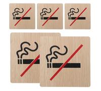 POPETPOP 5 Unidades De Letreros De Mesa Para Tiendas De Campaña No Fumar Aviso De Prohibido Fumar Indicador De Escritorio Letrero De Mesa Para Tiendas De Campaña