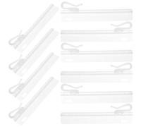 POPETPOP 50 Ganchos Ajustables para Cortinas de Ventana y Ducha Pinza de Plástico Resistente Tamaño S Diseño Extensible y Desmontable Accesorios Prácticos para Decoración del Hogar