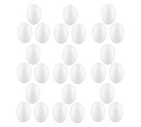 POPETPOP 50 Huevos Falsos de Espuma para Manualidades, Modelo Sólido de 5 Cm, Huevos de Simulación para Decorar Cocina y Bricolaje de Pascua, Adorno Realista