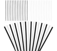 POPETPOP 50 Marcadores Laterales de Guitarra 1,5 Mm, Puntos de Incrustación de Plástico Claro y Negro, Suministros Profesionales para Reparación y Personalización de Diapasón, Accesorios