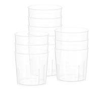 POPETPOP 50 Pcs Taza Medidora de Plástico Graduada Transparente, Vaso Medidor de 30ml, Medición Precisa, para Dispensación de Medicamentos y Farmacia Reutilizable