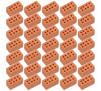 POPETPOP 50 Piezas De Ladrillos En Miniatura: Ladrillos Falsos Realistas, Manualidades para Construir Casas, Bloques Pequeños para Modelismo, Accesorios para Casas De Muñecas,
