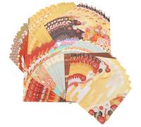 POPETPOP 50 Piezas Hojas Cuadradas de Papel para Origami de Doble Cara, Papel Artesanal para Manualidades y Entrenamiento de Habilidad Manipulativa, Adecuado para Scrapbooking