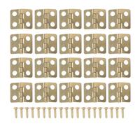 POPETPOP 50 Piezas Mini Bisagras de Hierro para Joyero y Caja Artesanal, Anti-rust y Resistentes, Ideales para Proyectos DIY y Muebles Pequeños
