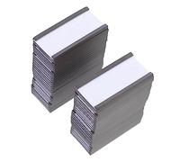 POPETPOP 50 piezas Soporte Magnético para Etiquetas Portaetiquetas Práctico para Gestión de Almacenes Tarjetas Magnéticas para Superficies Metálicas y Exhibiciones Comerciales
