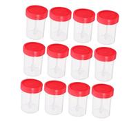 POPETPOP 50 piezas Tazas de Muestreo de Heces Tapa Espiral Contenedores Plásticos Sellados para Laboratorio Uso para Recogida y Preparación de Muestras Colores Aleatorios Color Aleatorio