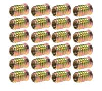 POPETPOP 50 Unidades Kit De Inserción De Hilo Tuercas De Inserción De Madera Insertos Roscados Para Atornillar Kit De Inserto Roscado De Muebles Golden