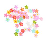 POPETPOP 50piezas Accesorios De Resina Flores De Cinco Para Manualidades Pendientes De Margarita Adornos Para Scrapbooking y Bisutería