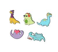 POPETPOP 5piezas Broche De Dinosaurio Adorable Broche Decorativo De Aleación Delicado Accesorios De Ropa Diseño De Dibujos Animados Para Colecciones De Dinosaurios y Uso Diario
