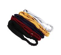 POPETPOP 5piezas De Algodón Elástico Para Mujer Cabeza Cruzada Sólidos Accesorios Para Peinados y Ocasiones Especiales