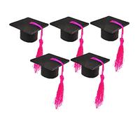 POPETPOP 5piezas Decoración De Sombrero De Doctorado Mini Tapón Doctoral para Botella De Vino Funda para Botella Doctoral para Fiestas De Graduación