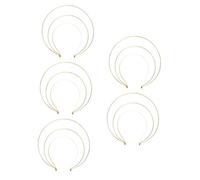 POPETPOP 5piezas Diadema de Aro Divino de Metal Elegante Diadema de Tres Capas para Mujer para Cosplay Renacimiento y Fiestas de Boda