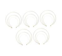 POPETPOP 5piezas Diadema de Halo de Tres Dorada Tocado de Tiara de Diosa para Mujer Accesorio Cabello para Fiestas de Graduación y Bodas Vintage