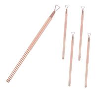 POPETPOP 5piezas Remover Uñas De Gel Quitacutículas y Herramientas De Manicura Kit Completo Empujador Ergonómico y Limpiador Simple