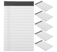 POPETPOP 6 Blocs de Notas Rayados de Papel Blanco A7 Compactos y Portátiles para Material Escolar y Oficina, Adecuado para Estudiantes y Uso en Viajes