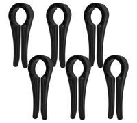 POPETPOP 6 Cerraduras Negras para Perillas de Estufas de Gas Clips de Silicona Resistentes al Calor Seguros a Prueba Cocina Protectores Aplicables para Quemadores Kit de 6 Piezas para