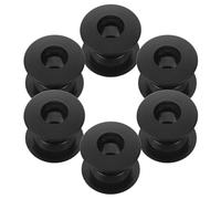 POPETPOP 6 Juegos Bujes para Mesa de Futbolín en Plástico Negro Rodamiento de Máquina, Accesorios para Varillas de Futbolín, bajo Mantenimiento Olor, Adecuado para Tablero de Fútbol
