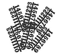 POPETPOP 6 Juegos Números Arábigos para Reloj de Pared DIY Números Digitales para Reparación y Reemplazo Accesorios para Decoración de Sala y Dormitorio Negras