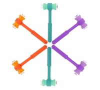 POPETPOP 6 Juguetes de Martillo Ventosa Juego de Golpes Multifunción Plástico Colores Naranja Verde y Morado Desarrollo de Reflejos y Coordinación Ojo-Mano Adecuado para Aprendizaje