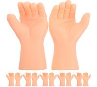 POPETPOP 6 Pares Manos de Plástico para Muñecas Accesorios Realistas para Manualidades DIY Flexibles para Reparación y Creación de Muñecos Componentes Detallados para Muñeca Artesanal