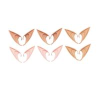 POPETPOP 6 pares Orejas de Cosplay Realistas Resistentes y Reemplazables Accesorios Decorativos para Disfraces de Hadas y Duendes Fiestas de Halloween y Carnaval