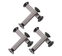 POPETPOP 6 Piezas 6 Tornillos para Mango de Cuchillo M4 Cabeza Plana Acero Inoxidable, Remaches Decorativos para Fijación de Hoja, Compatibles Agujeros de 5 Mm, Kit para Fabricación y