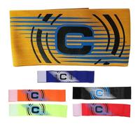 POPETPOP 6 Piezas Brazalete de Capitán de Fútbol, Brazalete de Líder de Equipo, Poliéster, Buena Elasticidad, No se Cae Fácilmente, para Actividades Deportivas y Partidos