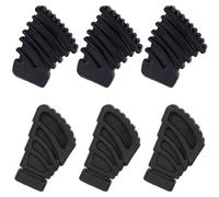 POPETPOP 6 Piezas de Almohadillas de Goma para Pies de Soporte de Batería, Alfombrilla Negra que Reduce la Fricción y Es Fácil de Instalar