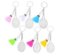 POPETPOP 6 Piezas de Mini y Bola de Bádminton Charm de Metal para Decorar Mochilas Bolsos y Claves para del Deporte