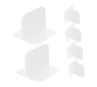 POPETPOP 6 Piezas De Soportes para Puertas De Refuerzo De Valla Adhesivos Clips De Fijación para Corralito Anclajes De Soporte para Valla Base Antideslizante para Corralito Accesorio