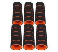 POPETPOP 6 Piezas Empuñaduras de Esponja para Barras de Dominadas, Negro | Accesorio de Mango Agarre Antideslizante, Protectores de Barra de Dominadas para Marco de Puerta, Almohadilla Barra Gimnasio