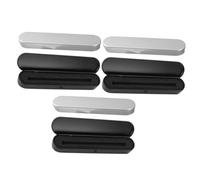 POPETPOP 6 Piezas Estuche Bolígrafo Metálico Rectangular con Interior de Esponja Caja para Lápices Pequeña y Práctica para Estudiantes y Oficina con Diseño de Tapa Abatible Fácil de Usar