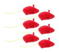 POPETPOP 6 Piezas Juguete Compacto plushies Cat Toys Accesorios para Gatitos Varita de Juguete para Gatos Peluches Ratones Mini Interesante ratón de Juguete Juguetes para morder Gatos Felpa