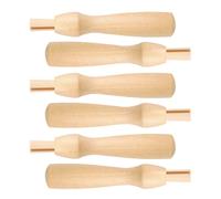 POPETPOP 6 Piezas Mango de Madera para Aguja Perforadora Agarre Cómodo, Herramienta Versátil para Fieltrado DIY y Reparaciones de Juguetes de Felpa