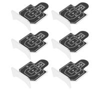 POPETPOP 6 Piezas Objetivos Metálicos Portátiles para Entrenamiento, Dianas de Metal Seguras y Resistentes para Práctica y Competición