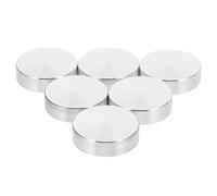 POPETPOP 6 Piezas Pastel de Aluminio Arriba Disco Circular de Aluminio Forma Redondo círculo desct Disco de Aluminio Disco de aleación de Aluminio de Aluminio Silver