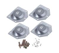 POPETPOP 6 Piezas Placas Conectores para Patas de Mesa Ángulo Fijadores Prácticos de Hierro para Ensamblaje de Muebles Duraderos y Fáciles de Instalar Compatibles con Patas Metálicas para